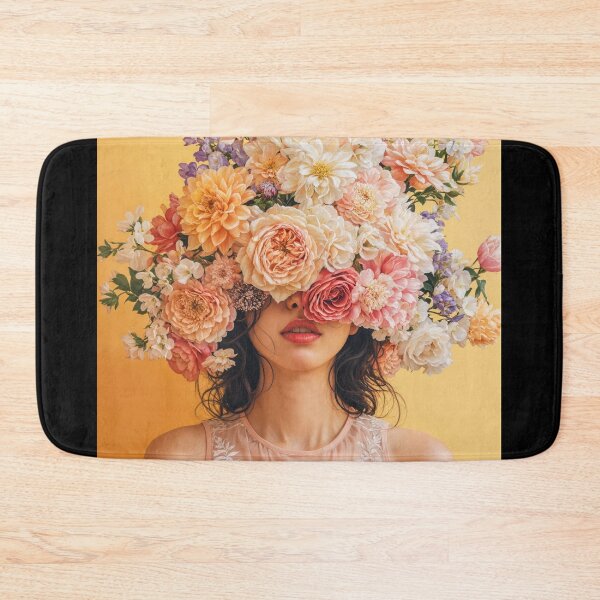 Item preview, Painting Portrait of a Woman with Flowers on Her Head designed and sold by regnumsaturni.