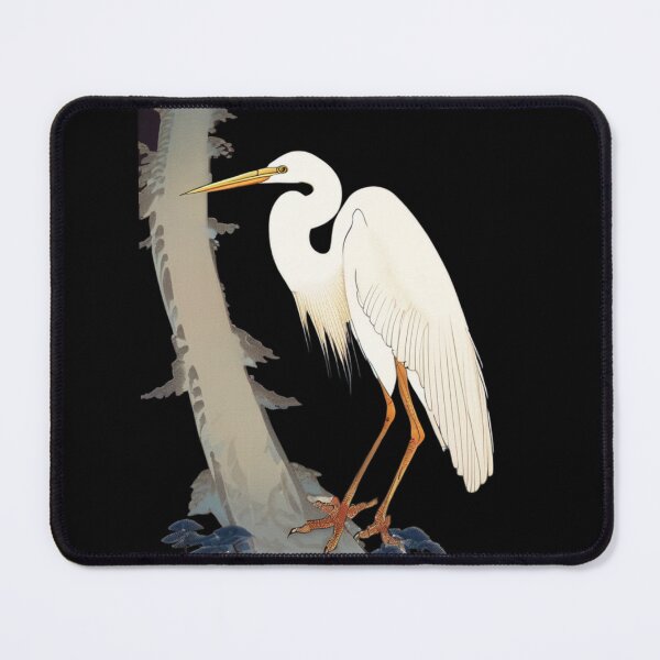 Item preview, white heron designed and sold by EuropeanPrints.