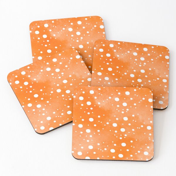 Item preview, Sunburst Dots: Minimalist Orange and White Circle Pattern designed and sold by Lessonsprint.