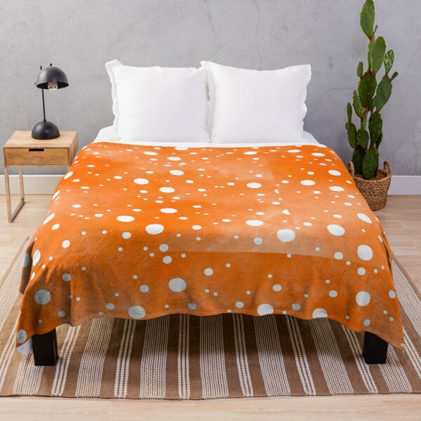 Item preview, Sunburst Dots: Minimalist Orange and White Circle Pattern designed and sold by Lessonsprint.