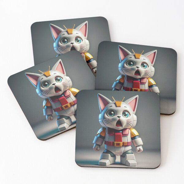 Item preview, Robot Cat in Armor: A Cute and Futuristic Feline designed and sold by supakor.