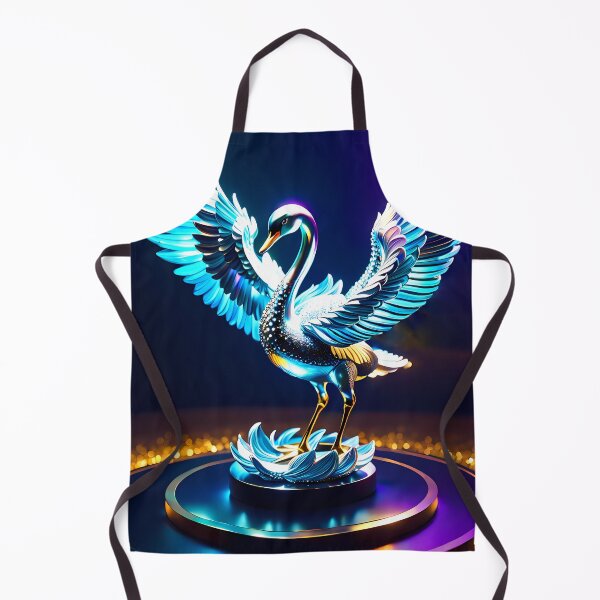 Item preview, Crystal Swan Statue, Ai Generated Art  designed and sold by ACC .