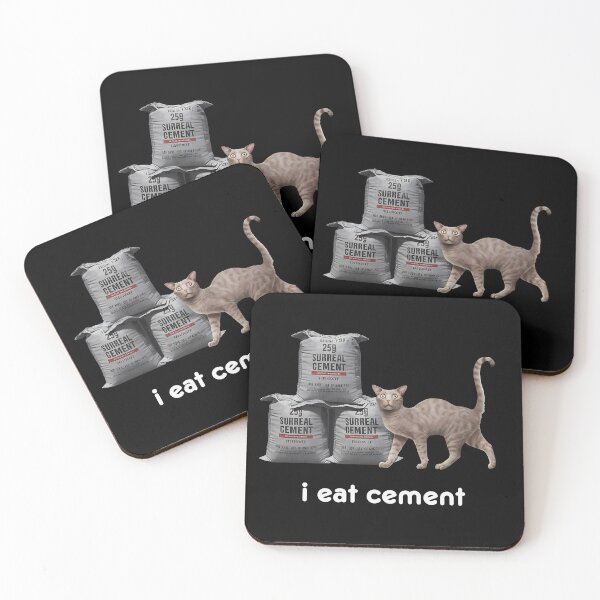 Item preview, I Eat Cement Cursed Cat, Funny Meme, Ironic, Cat Lover, Oddly Specific, Unhinged, Cursed, Cringe designed and sold by Creatiforge.