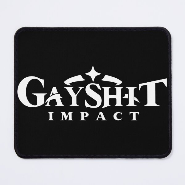 Item preview, Gayshit Impact (White) designed and sold by SOVLLESS.