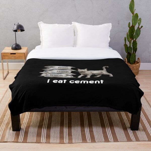 Item preview, I Eat Cement Cursed Cat, Funny Meme, Ironic, Cat Lover, Oddly Specific, Unhinged, Cursed, Cringe designed and sold by Creatiforge.