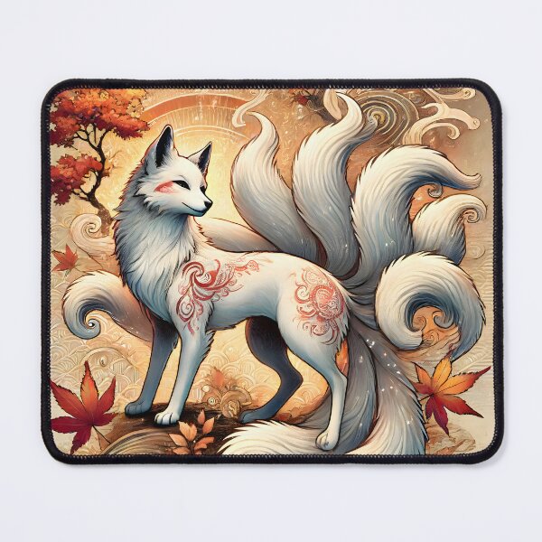 Item preview, Autumn Kitsune - Japanese Nine-Tailed Fox designed and sold by Sakashi-Canvas.