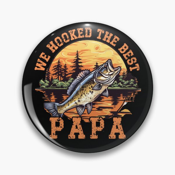 Item preview, We Hooked the best Papa ever Fishing Dad Papa's Day designed and sold by Kuki-shop.