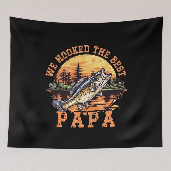 Item preview, We Hooked the best Papa ever Fishing Dad Papa's Day designed and sold by Kuki-shop.