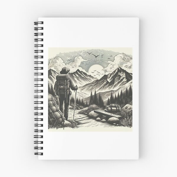 Item preview, Mountain hiking sketchy view designed and sold by flisq.
