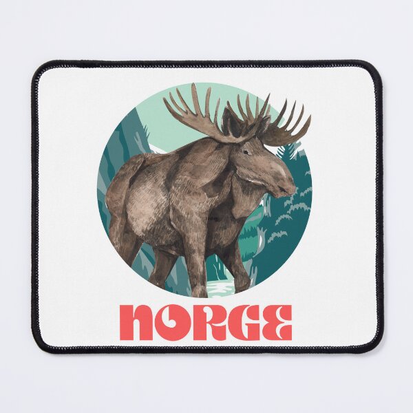Item preview, Norway moose and fjord designed and sold by Scandi Shop .