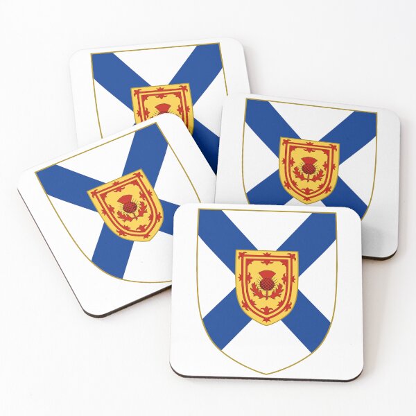 Item preview, Nova Scotia Coat of Arms Shield with Thistle (suaicheantas nova scotia le cluaran) designed and sold by JonathanR1994.