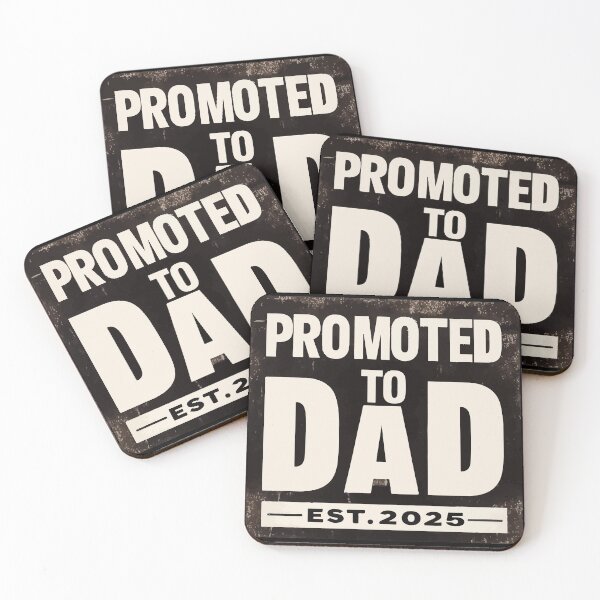 Item preview, Promoted to Dad 2025 designed and sold by TomFrontierArt.