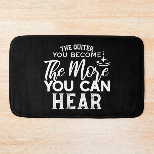 Item preview, The Quieter You Become The More You Can Hear Black & White designed and sold by FlinArt.
