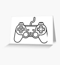 Minimalist Playstation Controller Greeting Card