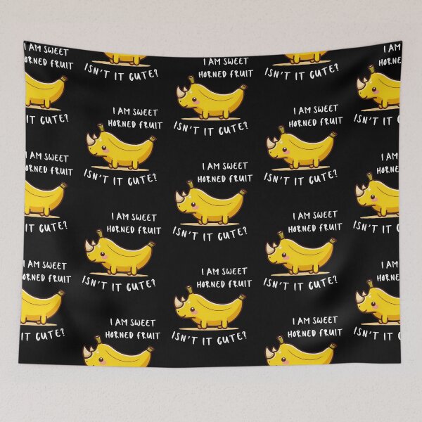 Item preview, I am sweet horned fruit. Isn't it cute? - cute banana rhino vol. 2 designed and sold by Funny-Banana.