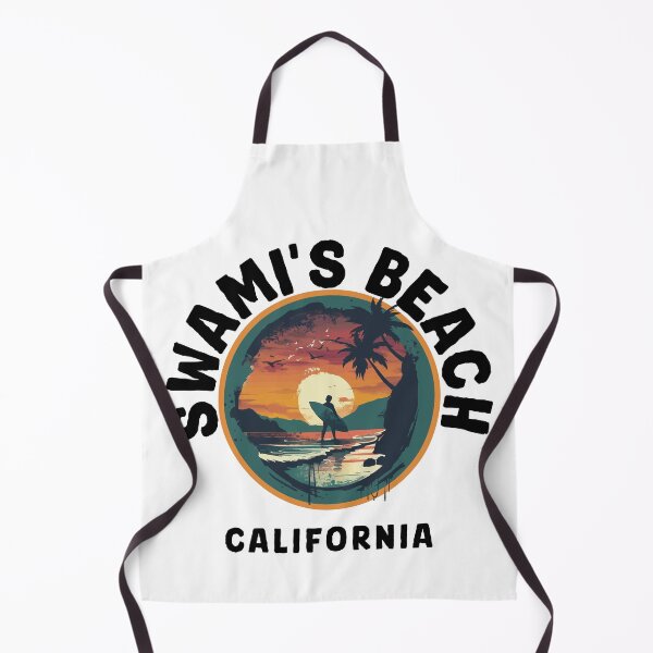 Item preview, Swami's Beach - California (with Black Lettering) designed and sold by VelvetRoom.