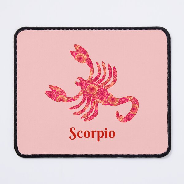 Item preview, Zodiac Sign for Scorpio in Red and Coral designed and sold by Marymarice.