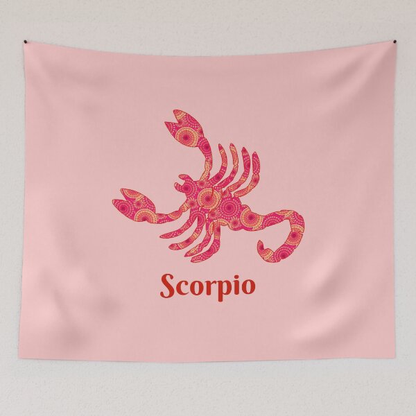 Item preview, Zodiac Sign for Scorpio in Red and Coral designed and sold by Marymarice.