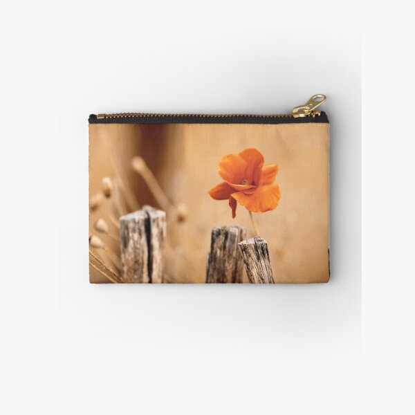Item preview, A poppy on the wooden fence designed and sold by Beabue.