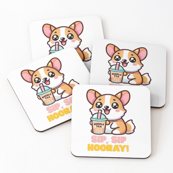 Item preview, Corgi and Bubble Tea Gifts for Dog and Boba Lovers designed and sold by MoniushkoArt.