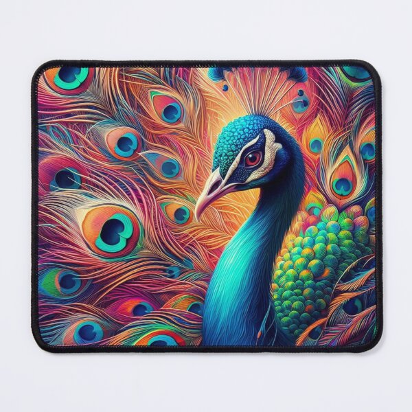 Item preview, Peacock abstract beautiful bird designed and sold by flisq.