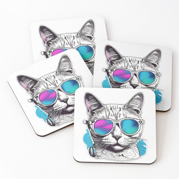 Item preview, Cool cat with sunglasses designed and sold by ArtKae.