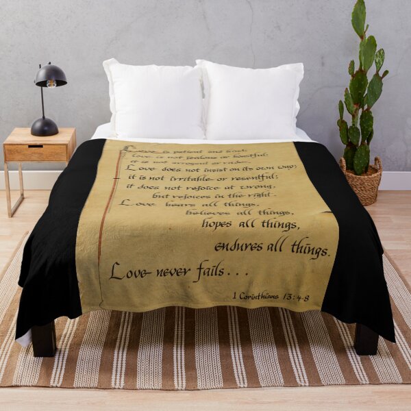 Item preview, Love Never Fails - First Corinthians 13: 4-8 Calligraphy designed and sold by Warren Paul Harris.