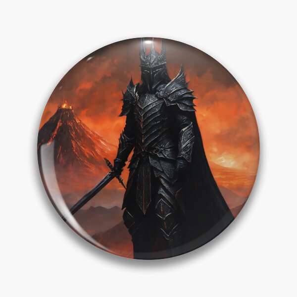 Item preview,  A warrior in black armor with a sword in his hands.  designed and sold by JoraArt.
