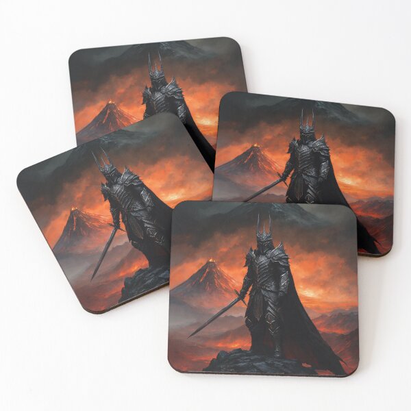 Item preview,  A warrior in black armor with a sword in his hands.  designed and sold by JoraArt.