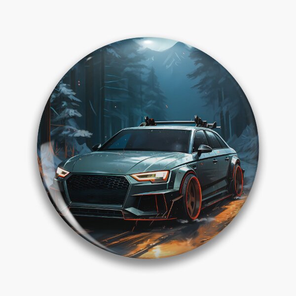 Item preview, Audi RS4 In Custom Widebody Kit, Dark And Snowy Forest Theme designed and sold by RevUpDesign.