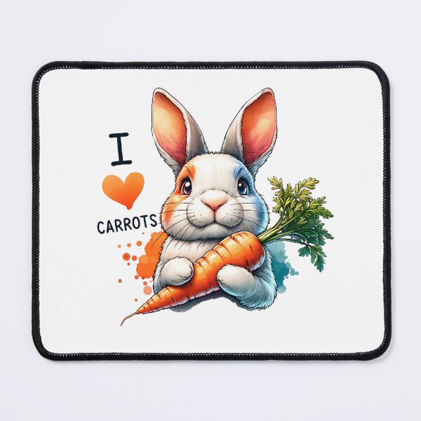 Item preview, I love carrots. The proud rabbit designed and sold by CameliaWave.