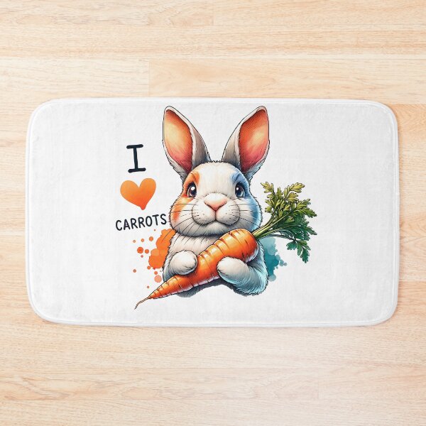 Item preview, I love carrots. The proud rabbit designed and sold by CameliaWave.