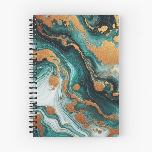 Item preview, Pouring art emerald green with gold designed and sold by flisq.