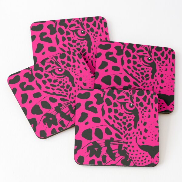 Item preview, Leopard pattern pink black designed and sold by HandicraftArt.