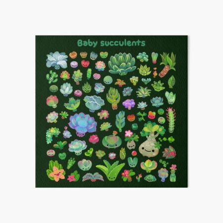 Item preview, Baby succulents - mix (darl) designed and sold by pikaole.
