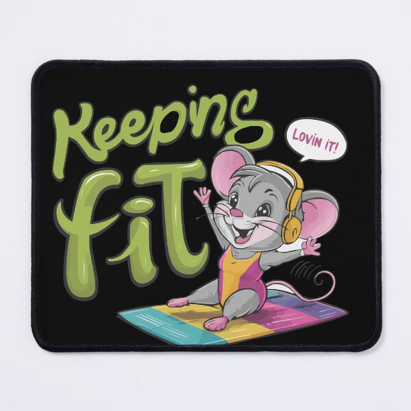 Item preview, Keeping Fit and Lovin it Mouse designed and sold by Ketique.