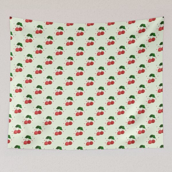 Item preview, Cute Cherries in love Green Light  designed and sold by DaniUK.