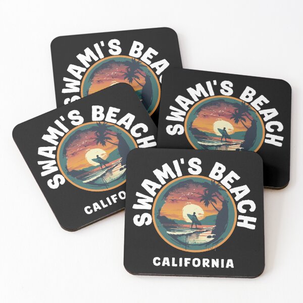 Item preview, Swami's Beach - California (with White Lettering) designed and sold by VelvetRoom.