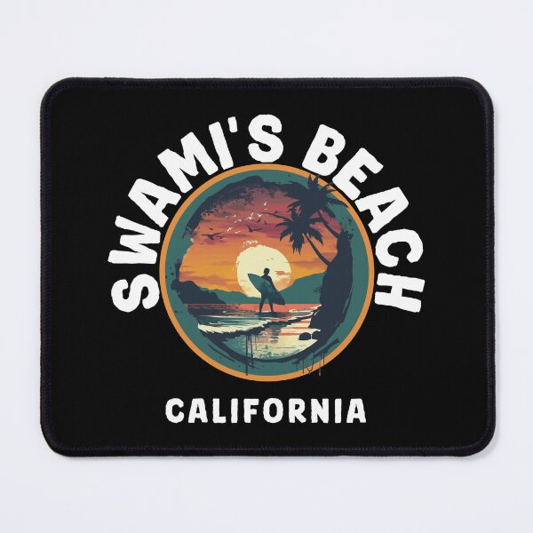 Item preview, Swami's Beach - California (with White Lettering) designed and sold by VelvetRoom.