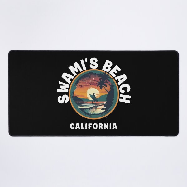Item preview, Swami's Beach - California (with White Lettering) designed and sold by VelvetRoom.