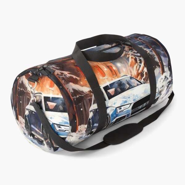 Item preview, Watercolor Audi Rs6 In Snowy Forest Village designed and sold by RevUpDesign.