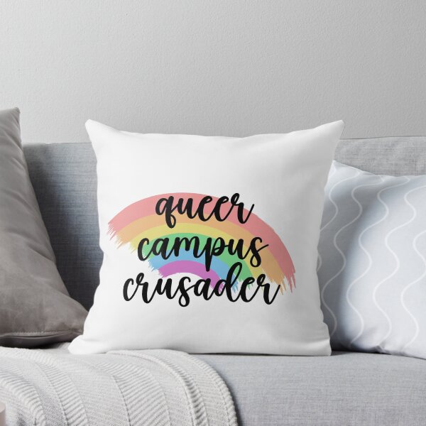 Item preview, Queer Campus Crusader Text Supporting LGBTQ Community designed and sold by FemiBiutti.