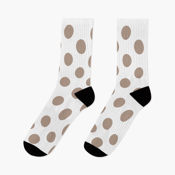 Item preview, Medium WARM TAUPE and WHITE POLKA DOTS designed and sold by RachelMacht.