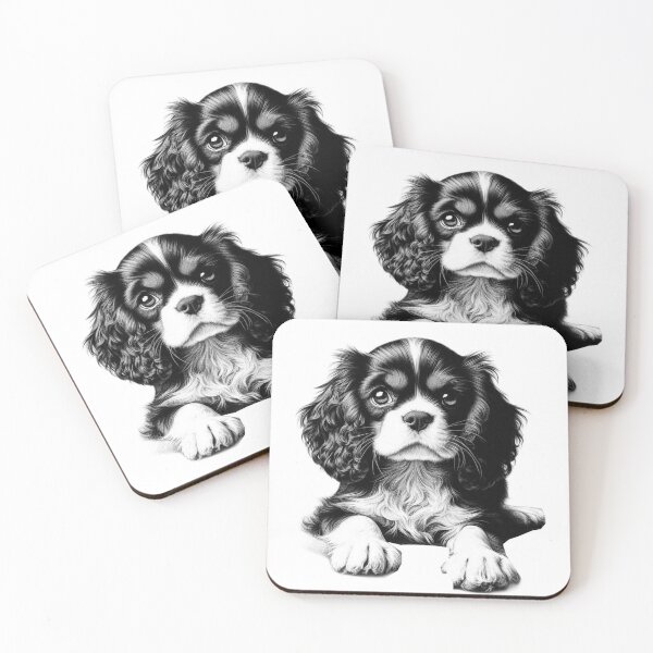Item preview, Cavalier King Charles Spaniel puppy designed and sold by SommeryLaser.