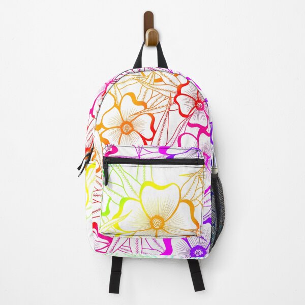 Item preview, Rainbow inked flowers designed and sold by Handmadebyjessm.
