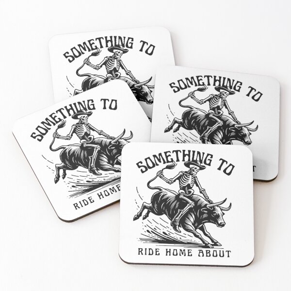 Item preview, Cowboy Skeleton Riding Bull Western Rodeo Bull Rider Skeleton  designed and sold by MTJ-Mushrooms.