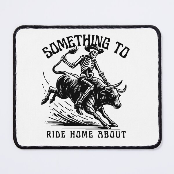 Item preview, Cowboy Skeleton Riding Bull Western Rodeo Bull Rider Skeleton designed and sold by MTJ-Mushrooms.