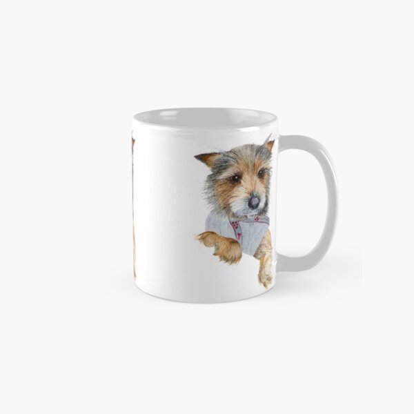 Yorkshire Terrier Dog Watercolor Painting Pet Artwork Classic Mug