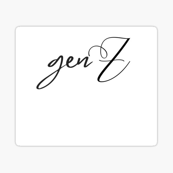 Vista previa del artículo con la obra «Genz para zoomers», diseñado y vendido por MoversPlus.