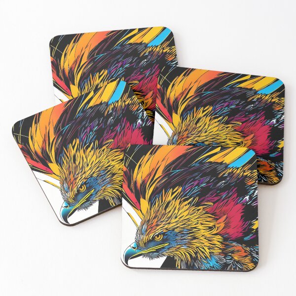 Item preview, Eagle in bright colors designed and sold by MrBooch.